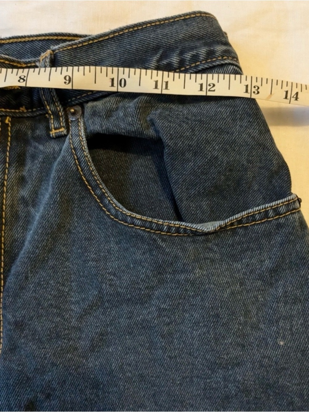 Jorts -Jordache Vintage 100% cotton no stretch 90s denim shorts high wa… - Picture 5 of 7